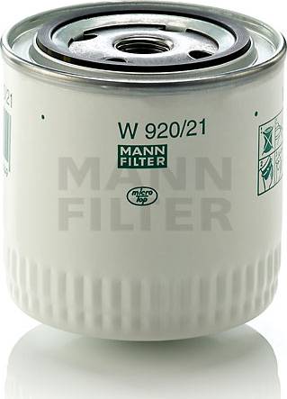 Mann-Filter W 920/21 (10) - Φίλτρο λαδιού asparts.gr