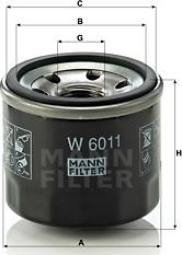 Mann-Filter W 6011 - Φίλτρο λαδιού asparts.gr