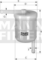 Mann-Filter WK 42/11 - Φίλτρο καυσίμου asparts.gr