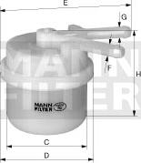 Mann-Filter WK 42/13 - Φίλτρο καυσίμου asparts.gr