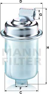 Mann-Filter WK 614/44 - Φίλτρο καυσίμου asparts.gr