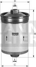 Mann-Filter WK 618 - Φίλτρο καυσίμου asparts.gr