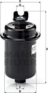 Mann-Filter WK 612/4 - Φίλτρο καυσίμου asparts.gr