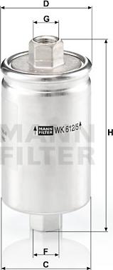 Mann-Filter WK 612/5 - Φίλτρο καυσίμου asparts.gr
