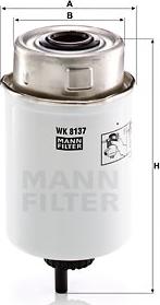Mann-Filter WK-8137 - Φίλτρο καυσίμου asparts.gr