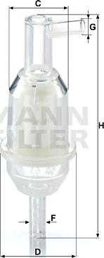 Mann-Filter WK 31/5 - Φίλτρο καυσίμου asparts.gr