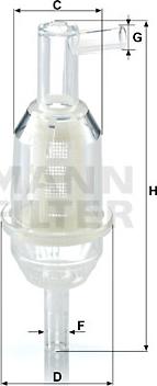 Mann-Filter WK 31/11 (10) - Φίλτρο καυσίμου asparts.gr