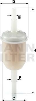 Mann-Filter WK 31/2 (100) - Φίλτρο καυσίμου asparts.gr