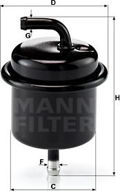 Mann-Filter WK 710 - Φίλτρο καυσίμου asparts.gr