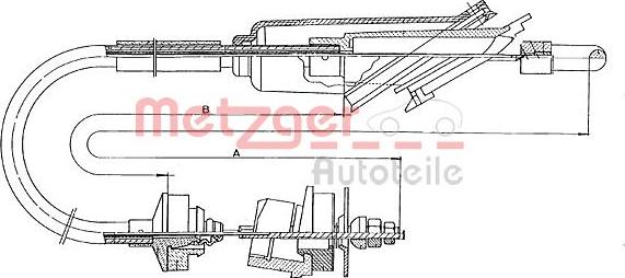 Metzger 11.3011 - Ντίζα, μηχανισμός συμπλέκτη asparts.gr