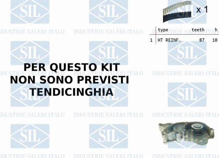 Saleri SIL K2PA1545 - Αντλία νερού + σετ οδοντωτού ιμάντα asparts.gr