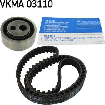 SKF VKMA 03110 - Σετ οδοντωτού ιμάντα asparts.gr