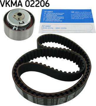 SKF VKMA 02206 - Σετ οδοντωτού ιμάντα asparts.gr