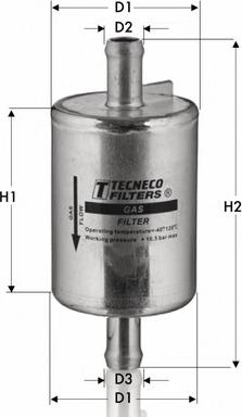 Tecneco Filters GAS46001 - Φίλτρο καυσίμου asparts.gr