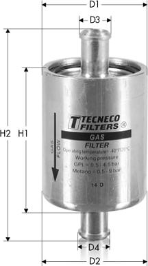 Tecneco Filters GAS35 - Φίλτρο καυσίμου asparts.gr