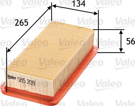Valeo 585209 - Φίλτρο αέρα asparts.gr