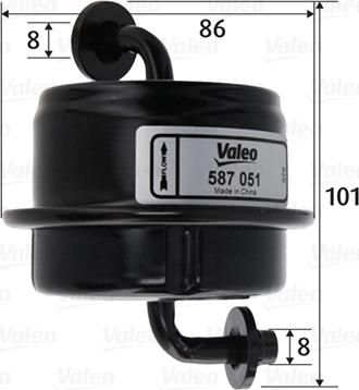 Valeo 587051 - Φίλτρο καυσίμου asparts.gr