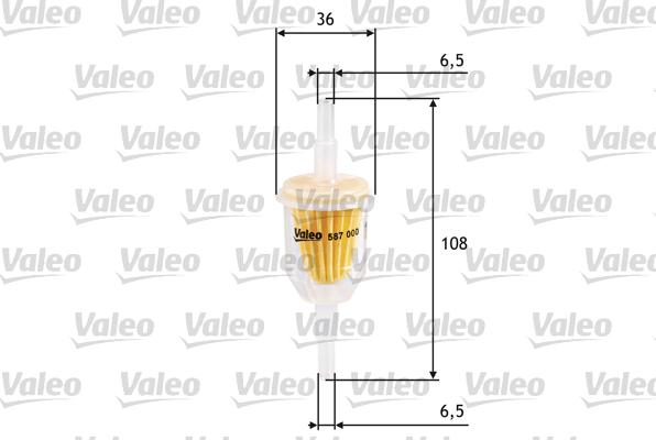 Valeo 587000 - Φίλτρο καυσίμου asparts.gr