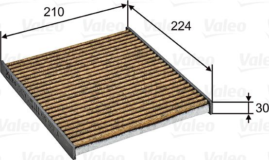 Valeo 701024 - Φίλτρο, αέρας εσωτερικού χώρου asparts.gr