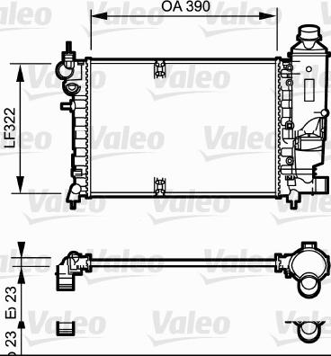 Valeo 731528 - Ψυγείο, ψύξη κινητήρα asparts.gr