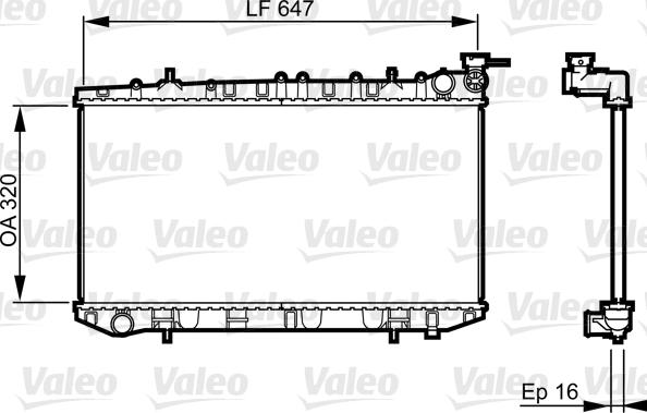Valeo 731664 - Ψυγείο, ψύξη κινητήρα asparts.gr