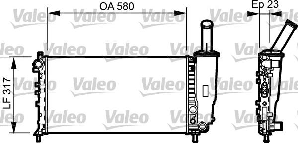Valeo 732923 - Ψυγείο, ψύξη κινητήρα asparts.gr