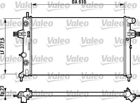 Valeo 732549 - Ψυγείο, ψύξη κινητήρα asparts.gr