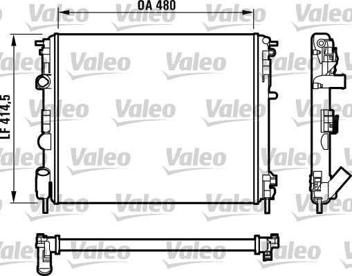Valeo 732523 - Ψυγείο, ψύξη κινητήρα asparts.gr