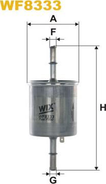 WIX Filters WF8333 - Φίλτρο καυσίμου asparts.gr