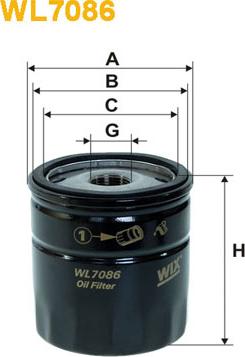WIX Filters WL7086 - Φίλτρο λαδιού asparts.gr