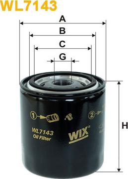 WIX Filters WL7143 - Φίλτρο λαδιού asparts.gr