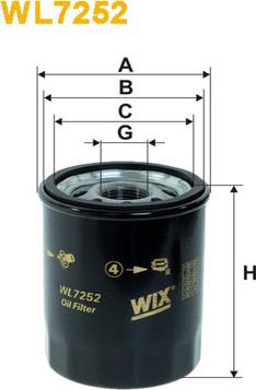 WIX Filters WL7252 - Φίλτρο λαδιού asparts.gr