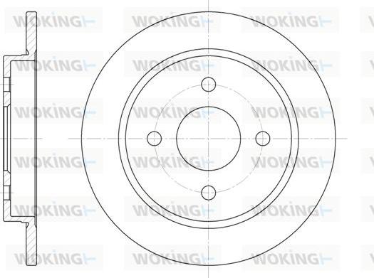 Woking D615500 - Δισκόπλακα asparts.gr