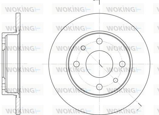 Woking D611000 - Δισκόπλακα asparts.gr