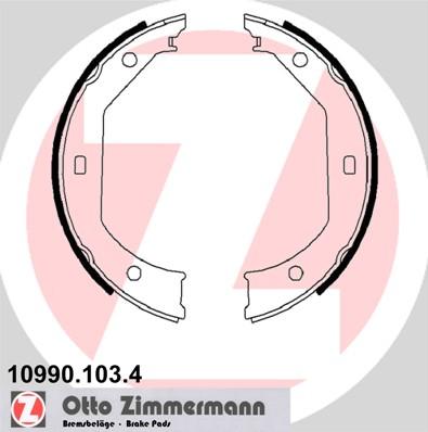 Zimmermann 10990.103.4 - Σετ σιαγόνων φρένων, χειρόφρενο asparts.gr