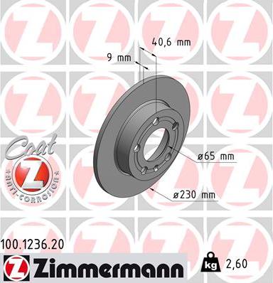 Zimmermann 1001236.20 - Δισκόπλακα asparts.gr