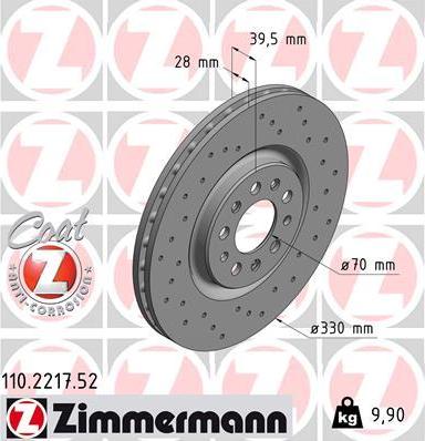 Zimmermann 1102217.52 - Δισκόπλακα asparts.gr
